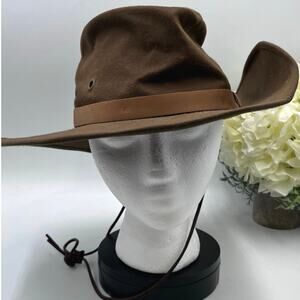 Outback Trading Company Oilskin Kodiak Hat Brown Stampede UV Cowgirl Sz Small